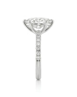 Cortège Blanc – Natural Marquise-Cut Diamond Pavé Engagement Ring
