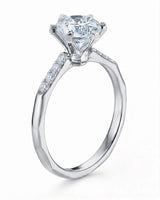 Dakota – Natural Round Diamond Two-Tone Six-Prong Engagement Ring