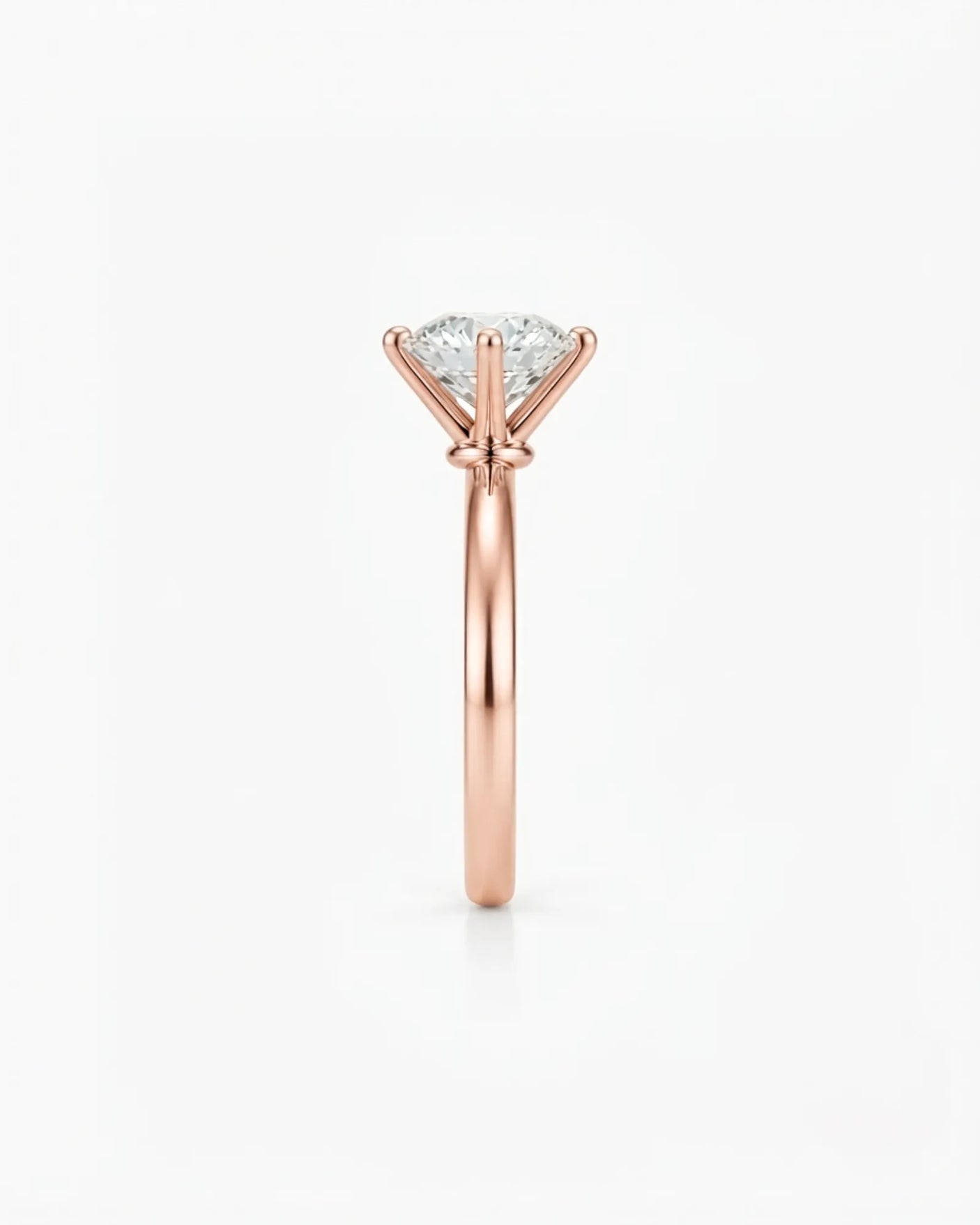 Beila – Starry Symphony Natural Round Diamond Six-Prong Solitaire Ring