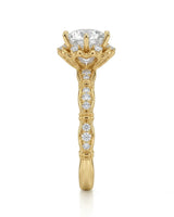 Suki – Timeless Spark Natural Round Diamond Vintage Halo Ring
