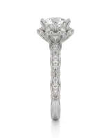 Suki – Timeless Spark Natural Round Diamond Vintage Halo Ring