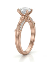 Kirina – Brilliant Bliss Natural Round Diamond Two-Tone Engagement Ring