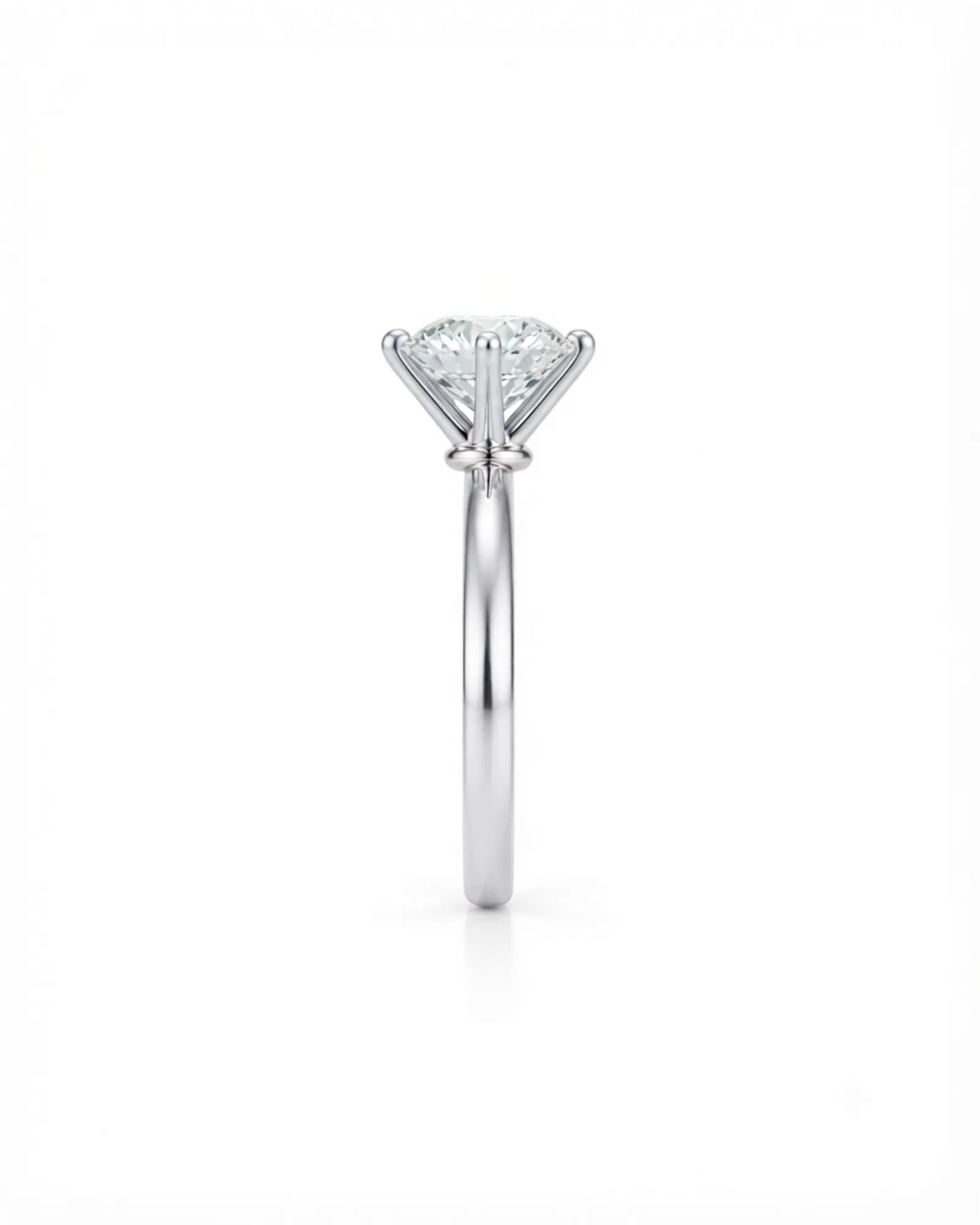Beila – Starry Symphony Natural Round Diamond Six-Prong Solitaire Ring