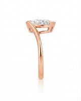 Marquise Möbius – Natural Marquise-Cut Diamond Semi-Tension Ring