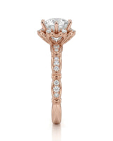 Suki – Timeless Spark Natural Round Diamond Vintage Halo Ring