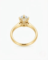 Claudine – Natural Round Diamond Solitaire Engagement Ring