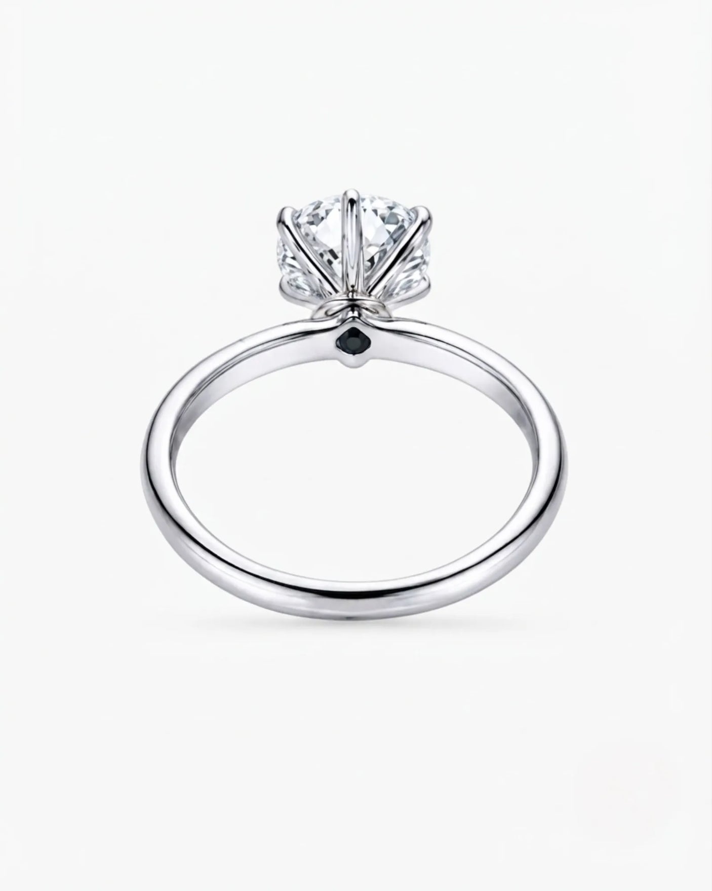 Beila – Starry Symphony Natural Round Diamond Six-Prong Solitaire Ring