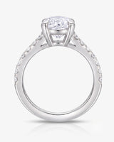Gretta • Oval Moissanite Ring in Yellow Gold