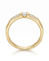 Gilded Glamour Wedding Ring Set | His & Hers