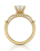 Kirina – Brilliant Bliss Natural Round Diamond Two-Tone Engagement Ring