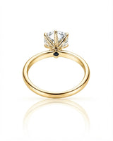 Beila – Starry Symphony Natural Round Diamond Six-Prong Solitaire Ring