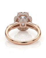 Tara – Aurora Dream Natural Round Diamond Floral Halo Ring