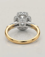 Tara – Aurora Dream Natural Round Diamond Floral Halo Ring