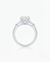 Terzo Tesoro – Natural Round Diamond Three-Stone Engagement Ring