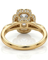 Tara – Aurora Dream Natural Round Diamond Floral Halo Ring