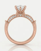 Kirina – Brilliant Bliss Natural Round Diamond Two-Tone Engagement Ring