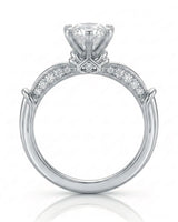 Kirina – Brilliant Bliss Natural Round Diamond Two-Tone Engagement Ring
