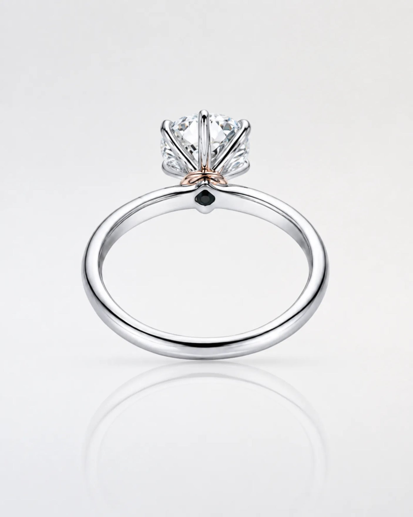 Beila – Starry Symphony Natural Round Diamond Six-Prong Solitaire Ring