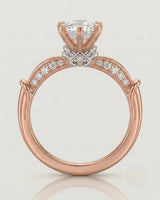 Kirina – Brilliant Bliss Natural Round Diamond Two-Tone Engagement Ring