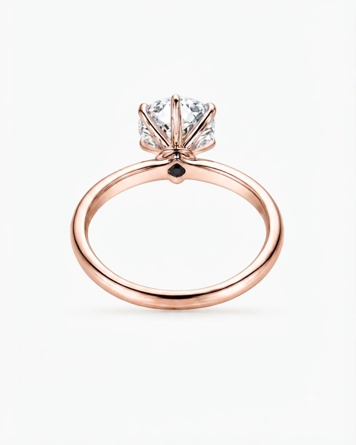 Beila – Starry Symphony Natural Round Diamond Six-Prong Solitaire Ring