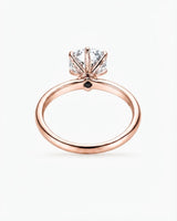 Beila – Starry Symphony Natural Round Diamond Six-Prong Solitaire Ring