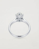 Claudine – Natural Round Diamond Solitaire Engagement Ring