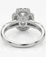 Tara – Aurora Dream Natural Round Diamond Floral Halo Ring