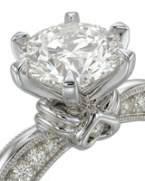 Kirina – Brilliant Bliss Natural Round Diamond Two-Tone Engagement Ring