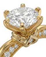 Kirina – Brilliant Bliss Natural Round Diamond Two-Tone Engagement Ring