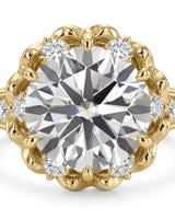 Suki – Timeless Spark Natural Round Diamond Vintage Halo Ring