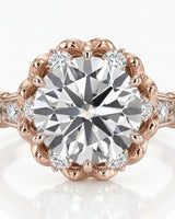 Suki – Timeless Spark Natural Round Diamond Vintage Halo Ring
