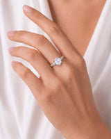 Ember • Moissanite Halo Engagement Ring