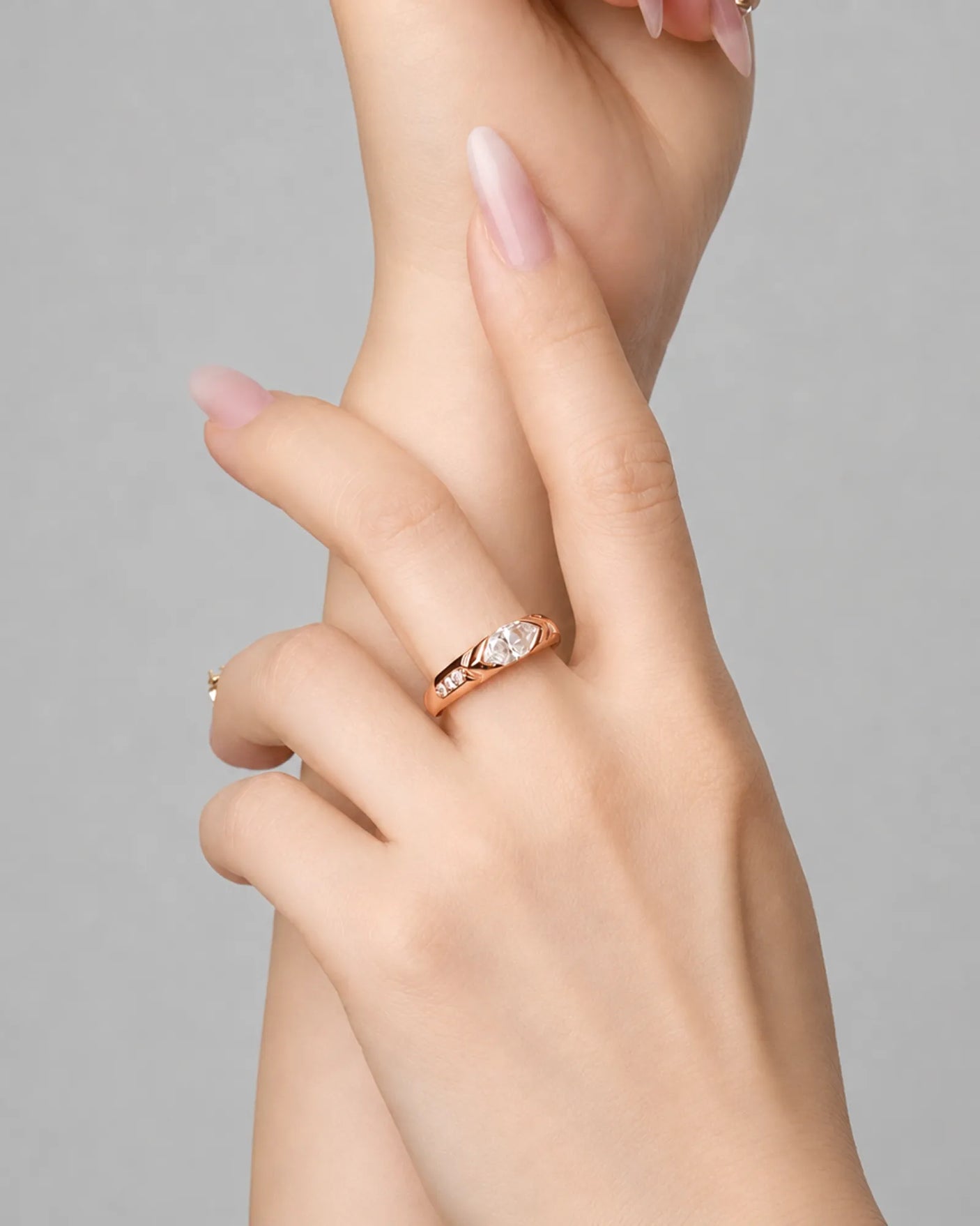 Celestial Marvel – Natural Marquise-Cut Diamond Bezel Engagement Ring
