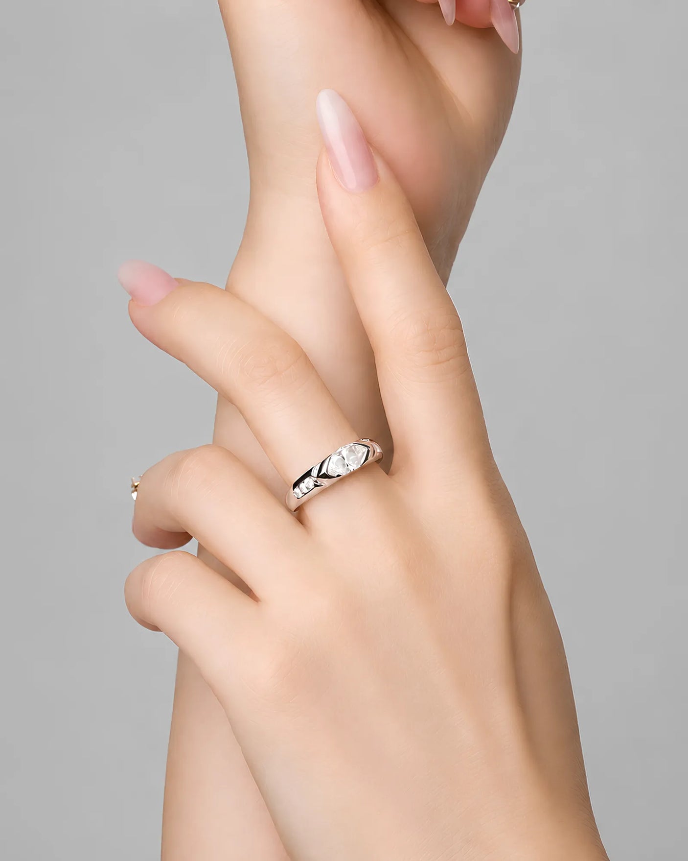 Celestial Marvel – Natural Marquise-Cut Diamond Bezel Engagement Ring