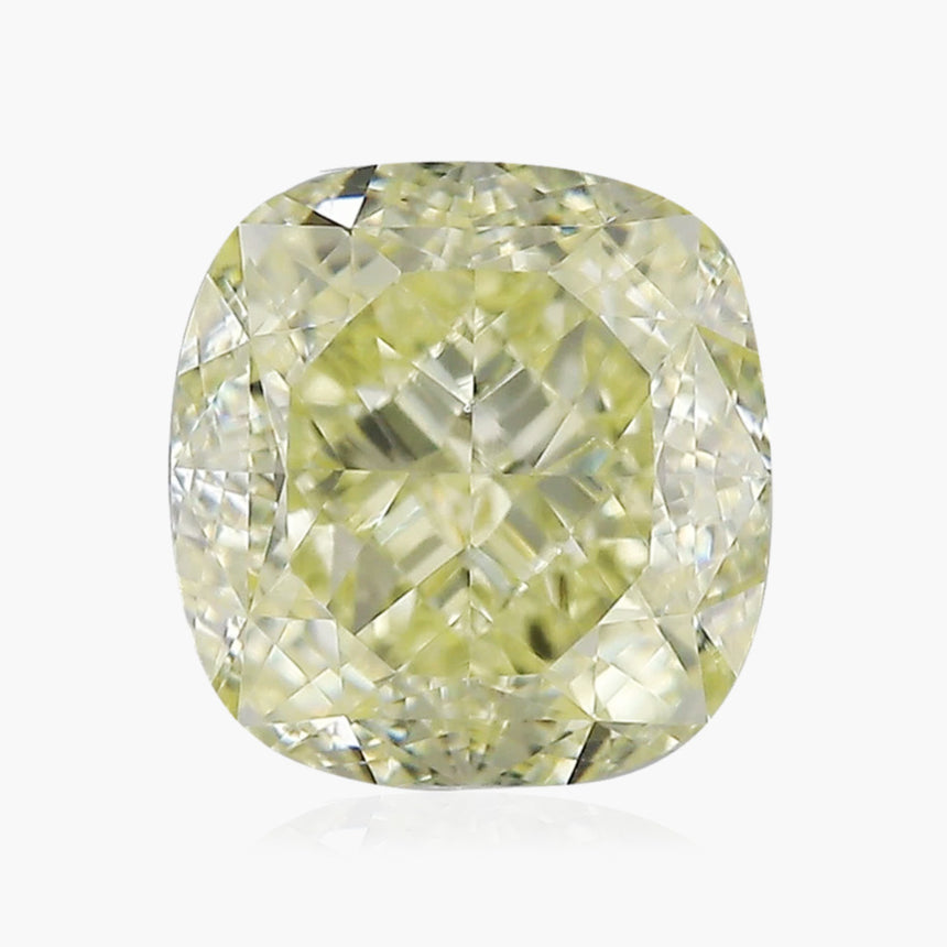 1.00-carat Fancy Light Yellow Cushion Natural Diamond | GIA Certified - SARATTI