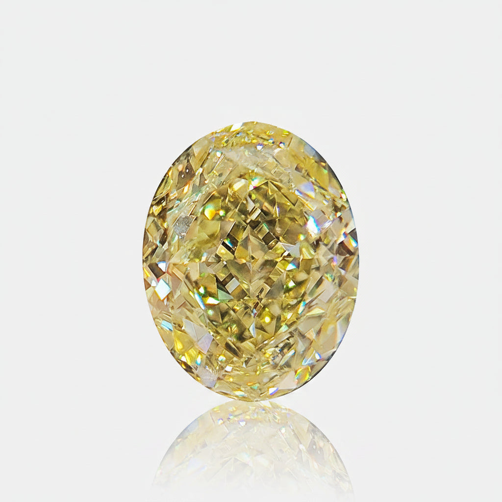 1.00 carat Natural Fancy Yellow Diamond | Oval – 7.02 × 5.34 × 3.39mm