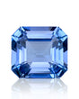 1.00ct Natural Devil Blue Aquamarine emerald cut front view | SARATTI