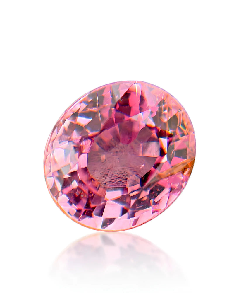1.00ct Natural Pink Tourmaline oval main view | SARATTI