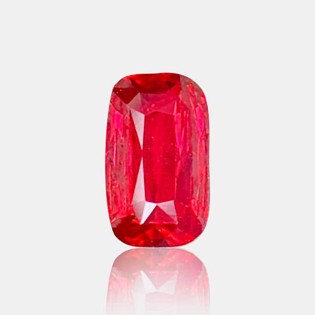 1.00ct UNHEATED Pigeon’s Blood Ruby Cushion Cut | SARATTI  
