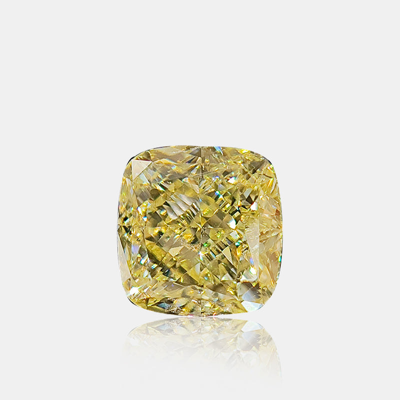 1.01 carat Natural Fancy Light Yellow diamond cushion modified brilliant loose gemstone | SARATTI  
