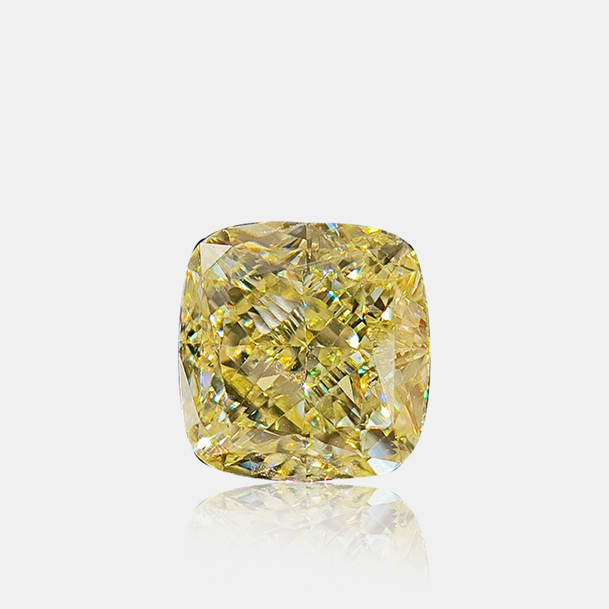 1.01 carat Natural Fancy Light Yellow diamond cushion modified brilliant loose gemstone | SARATTI  