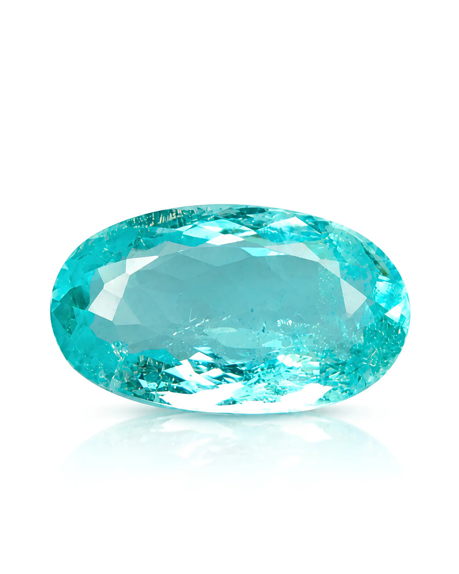 1.01 carat Natural Neon Blue Paraiba Tourmaline oval main view | SARATTI