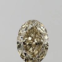 1.01ct Oval Natural Diamond (Colour Fancy Light Yellowish Brown, Clarity VVS2, GIA Certified)