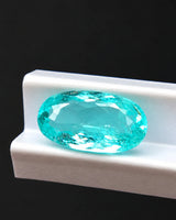 1.01ct Paraiba Tourmaline elongated oval faceted gemstone | SARATTI