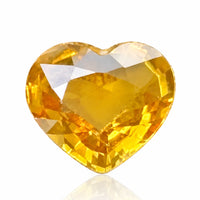 1.02 carats Natural Sri Lankan Yellow Sapphire | Heart Cut