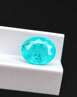 1.02ct Neon Blue Tourmaline oval faceted loose gemstone | SARATTI