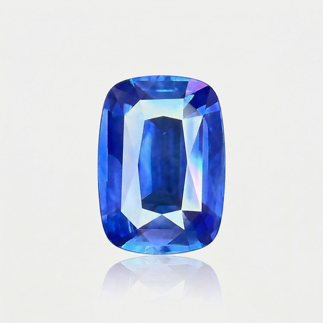 1.04 carats Unheated Natural Royal Blue Sapphire | Cushion – 6.90 × 4.91 × 3.02mm