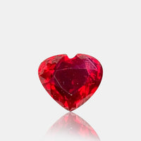 1.04 carats Untreated Natural Pigeon’s Blood Ruby | Heart – 5.75 × 6.59 × 3.54 mm