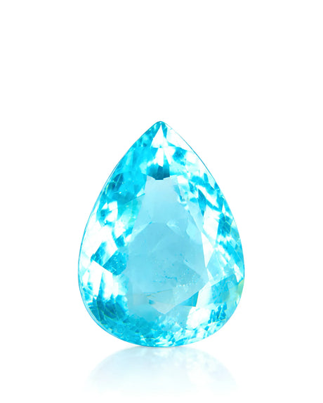 1.08 carat Natural Paraiba Tourmaline pear main view | SARATTI
