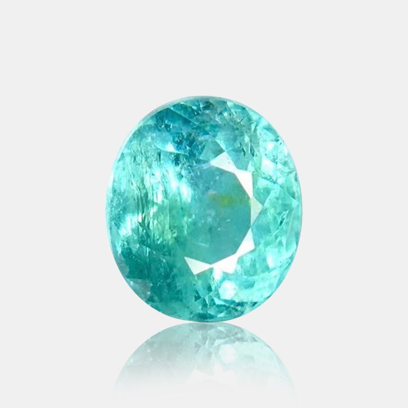 1.08ct Natural Neon Blue Tourmaline Oval Cut | SARATTI  
